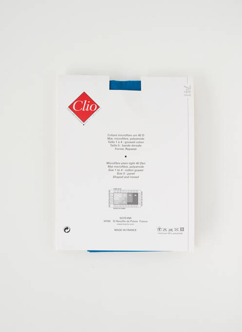 Collants bleu CLIO pour femme