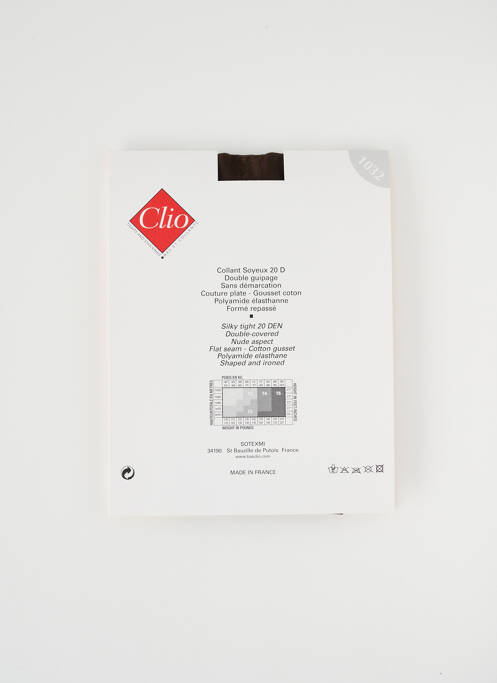 Collants marron CLIO pour femme