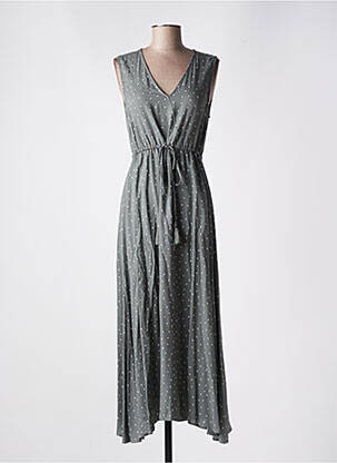 Robe longue sans manche sans manche gris ÉTYMOLOGIE femme