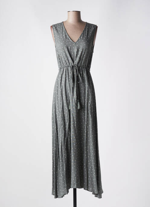 Robe longue sans manche sans manche gris ÉTYMOLOGIE femme