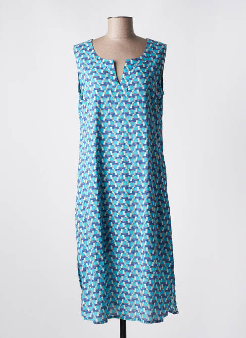 Robe mi-longue bleu AGATHE & LOUISE pour femme