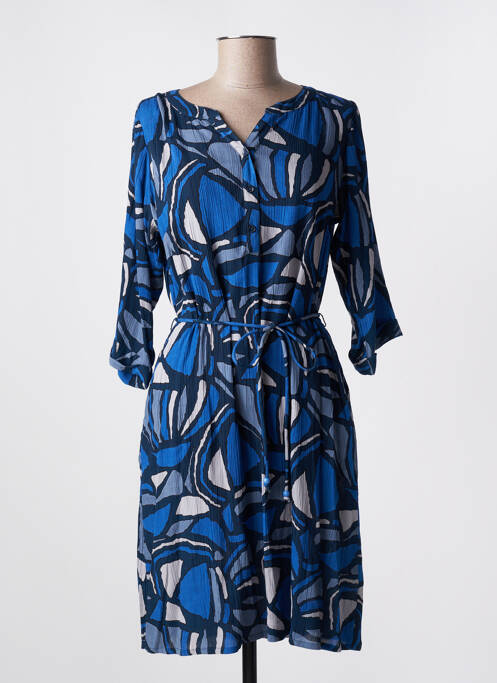 Robe mi-longue bleu AGATHE & LOUISE pour femme