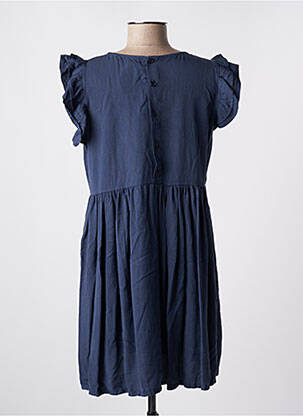 Robe courte manches courtes manches courtes bleu LA PETITE NÎMOISE femme