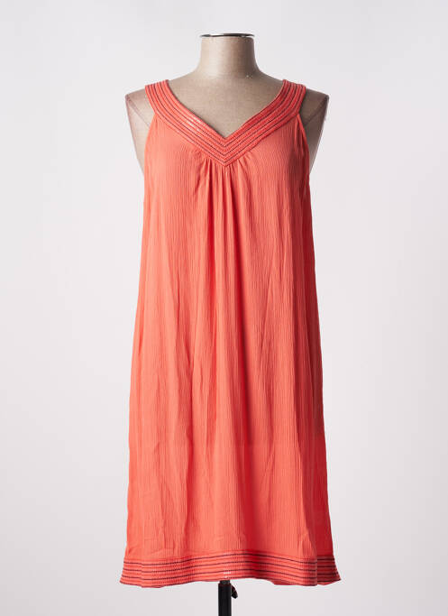 Robe mi-longue orange L'ATELIER D'ANNA pour femme