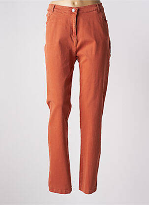 Pantalon slim stretch taille normale orange AGATHE & LOUISE femme
