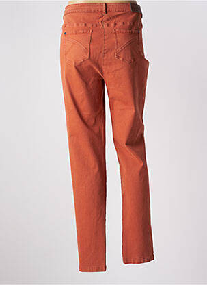 Pantalon slim stretch taille normale orange AGATHE & LOUISE femme