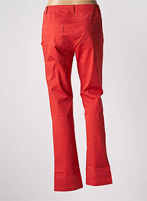 Pantalon droit taille élastique orange AGATHE & LOUISE femme