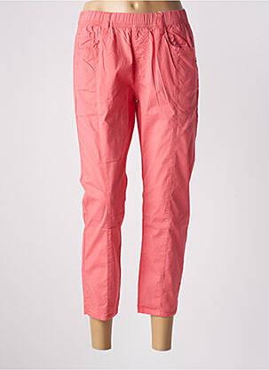 Pantacourt taille élastique rose S.QUISE femme