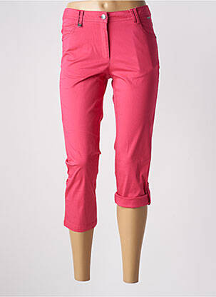 Pantacourt taille haute taille haute rose AGATHE & LOUISE femme