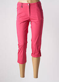 Pantacourt stretch taille haute rose AGATHE & LOUISE femme