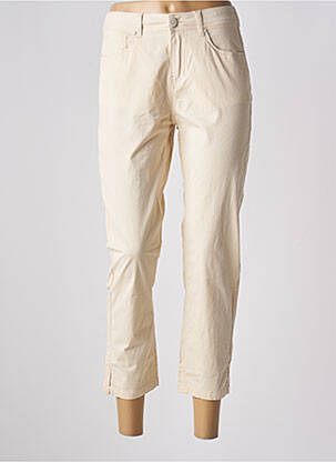 Pantacourt coupe droite beige S.QUISE femme