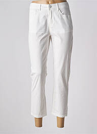 Pantacourt coupe droite blanc S.QUISE femme