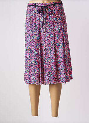 Jupe mi-longue coupe évasée rose NIKI PARIS femme