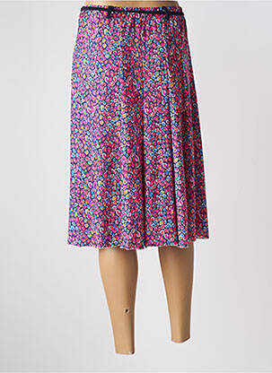 Jupe mi-longue coupe évasée rose NIKI PARIS femme
