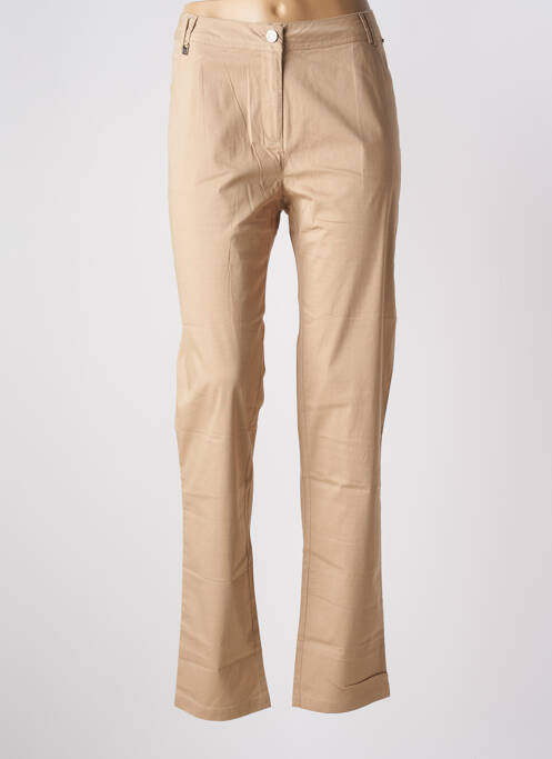 Pantalon droit beige AGATHE & LOUISE pour femme