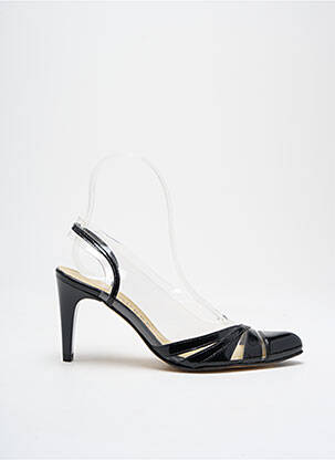 Sandales/nu pieds matière lisse talon de 4 à 6cm noir AZUREE femme