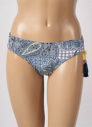 Bas de maillot de bain effet matière satinée culotte bleu ESPRIT femme