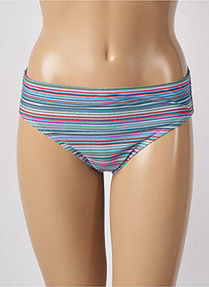Bas de maillot de bain effet matière satinée culotte bleu ESPRIT femme