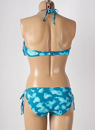 Maillot de bain 2 pièces stretch haut bandeau bleu ESPRIT femme