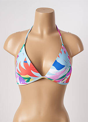 Haut de maillot de bain stretch haut soutien-gorge moulé bleu ESPRIT femme