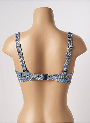Haut de maillot de bain stretch haut soutien-gorge emboitant bleu ESPRIT femme