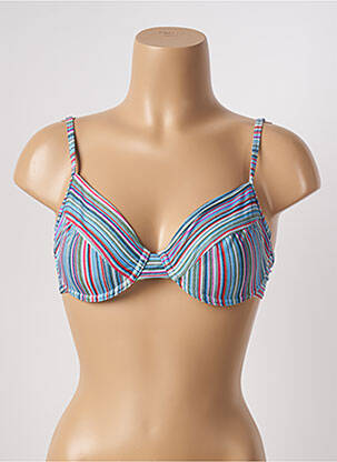 Haut de maillot de bain stretch haut soutien-gorge emboitant bleu ESPRIT femme