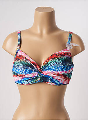 Haut de maillot de bain stretch haut soutien-gorge emboitant bleu ESPRIT femme