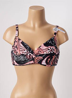 Haut de maillot de bain stretch haut soutien-gorge emboitant noir ESPRIT femme