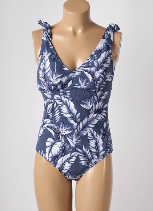 Maillot de bain 1 pièce bleu ESPRIT pour femme