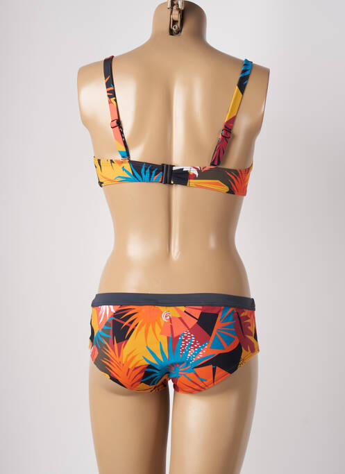 Maillot de bain 2 pièces orange OLYMPIA pour femme