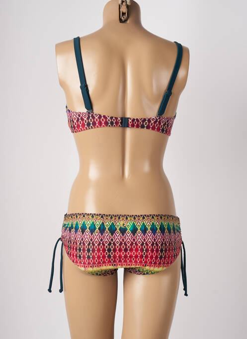 Maillot de bain 2 pièces rouge OLYMPIA pour femme