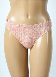 Tanga effet matière satinée orange MARIE JO femme