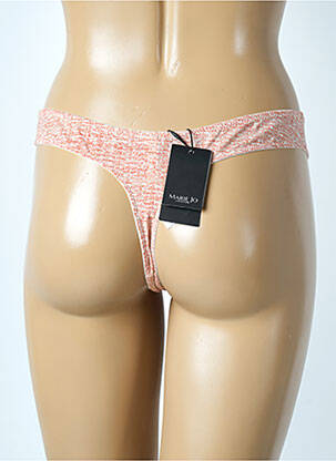 Tanga effet matière satinée orange MARIE JO femme
