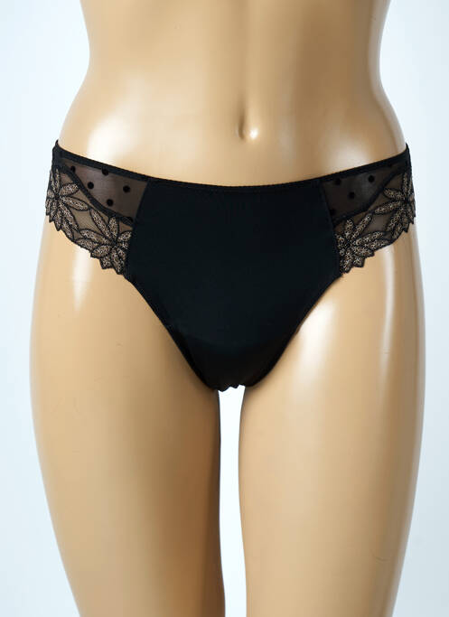 Tanga noir MARIE JO pour femme