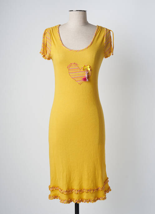 Chemise de nuit jaune MISS BISBIGLI pour femme