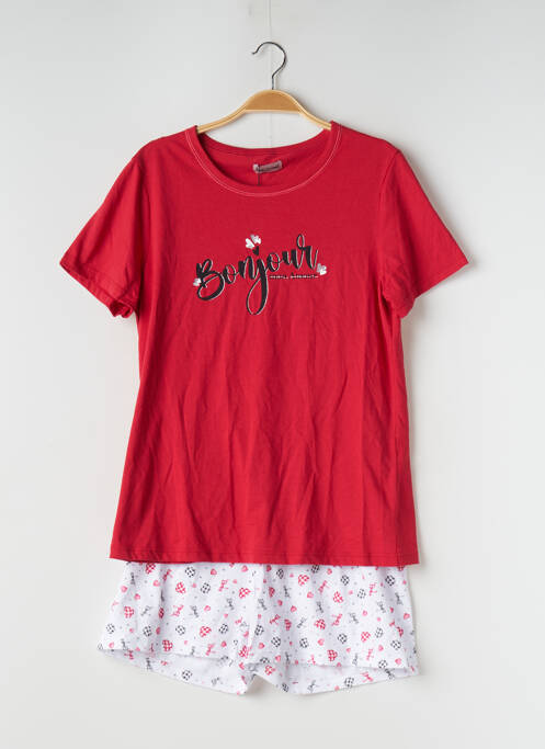 Pyjama rouge BISBIGLI pour femme