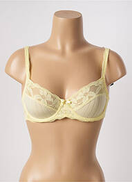 Soutien-gorge effet matière satinée haut soutien-gorge emboitant jaune MARIE JO femme