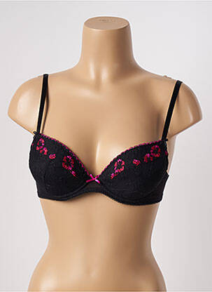 Soutien-gorge effet matière satinée haut soutien-gorge avec mousse de rembourrage amovible noir AUBADE femme