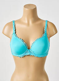 Soutien-gorge effet matière satinée haut soutien-gorge moulé bleu MARIE JO femme
