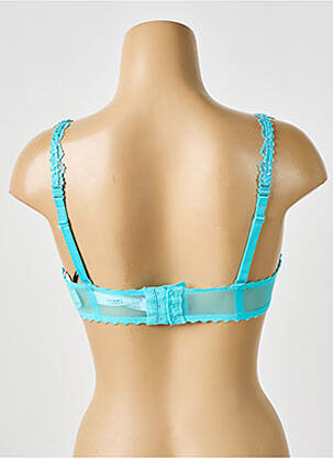 Soutien-gorge effet matière satinée haut soutien-gorge moulé bleu MARIE JO femme