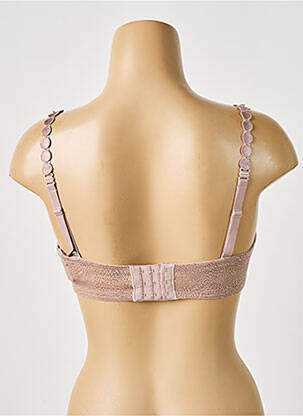 Soutien-gorge effet matière satinée haut soutien-gorge moulé marron MARIE JO femme