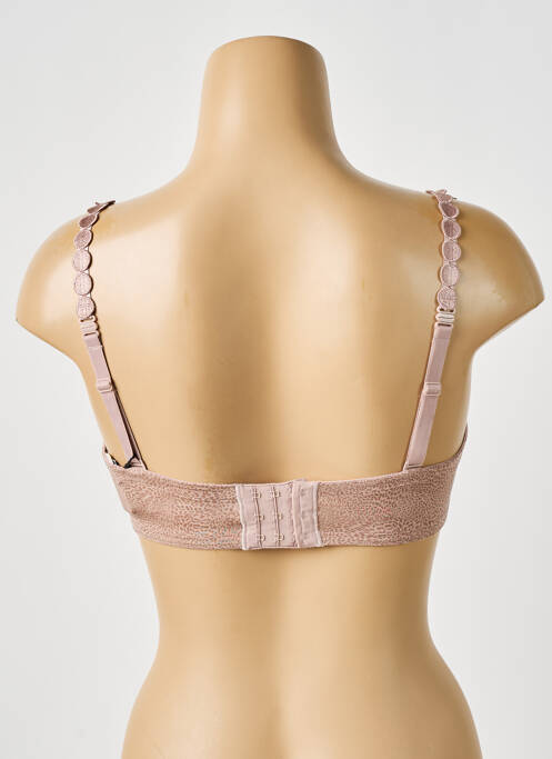 Soutien-gorge effet matière satinée haut soutien-gorge moulé marron MARIE JO femme