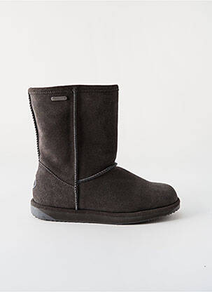 Bottines/boots fourrée talon plat jusqu'à 3cm gris EMU AUSTRALIA femme
