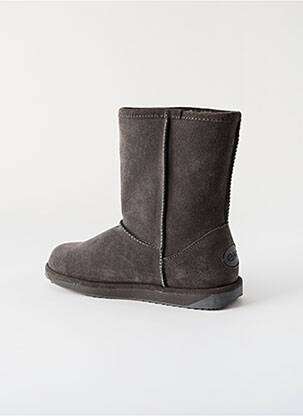 Bottines/boots fourrée talon plat jusqu'à 3cm gris EMU AUSTRALIA femme