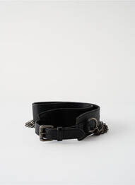 Ceinture effet matière satinée noir NUE 1904 homme