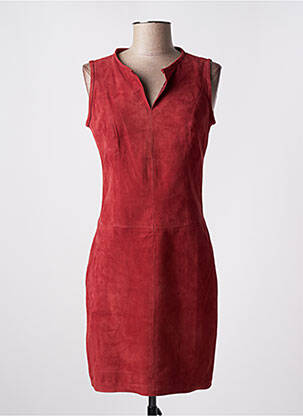 Robe mi-longue sans manche sans manche rouge LA CANADIENNE femme