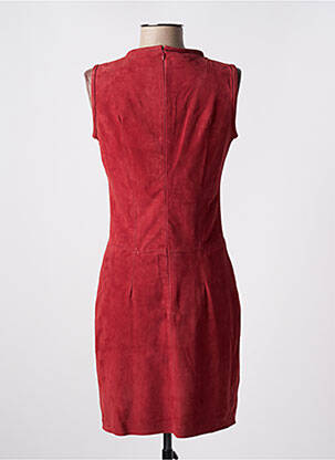 Robe mi-longue sans manche sans manche rouge LA CANADIENNE femme