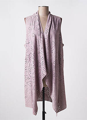Gilet sans manche sans manche violet TREASURES DESIGN femme
