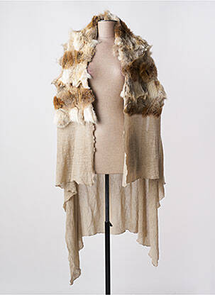 Gilet sans manche sans manche beige CUTULI CULT femme
