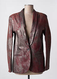 Veste en cuir poches rouge GIORGIO BRATO femme